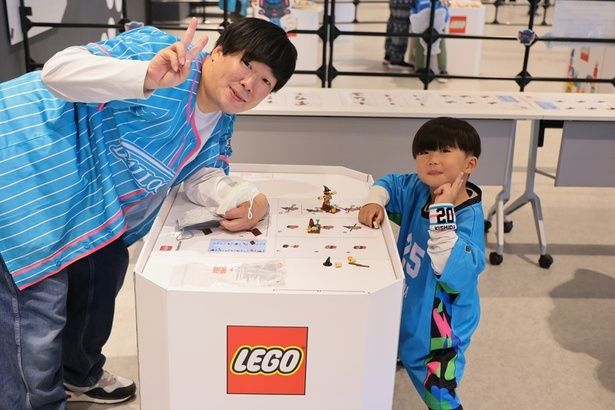 「レゴブロックであそぼう！」は親子で楽しめる 画像提供=Bリーグ