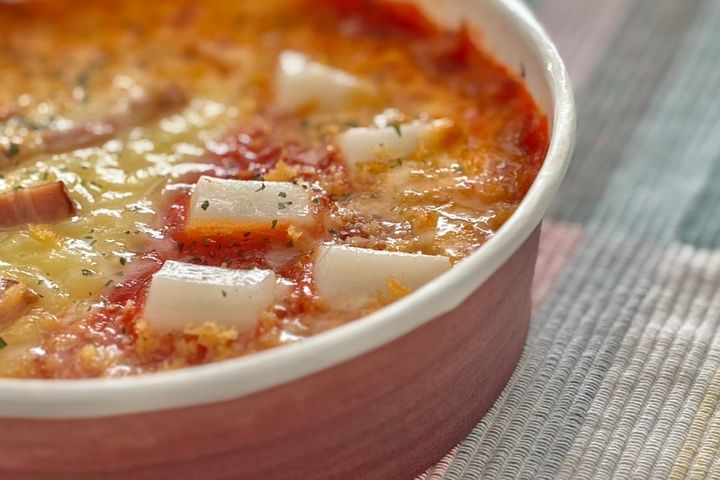 冬らしいトッピングがふわもち！【ローソン】の人気店監修ドリアに大満足