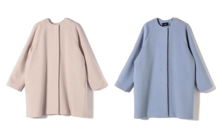 画像: 「Pure SUPER100 ノーカラー コート」各￥50,600 出典：シップス