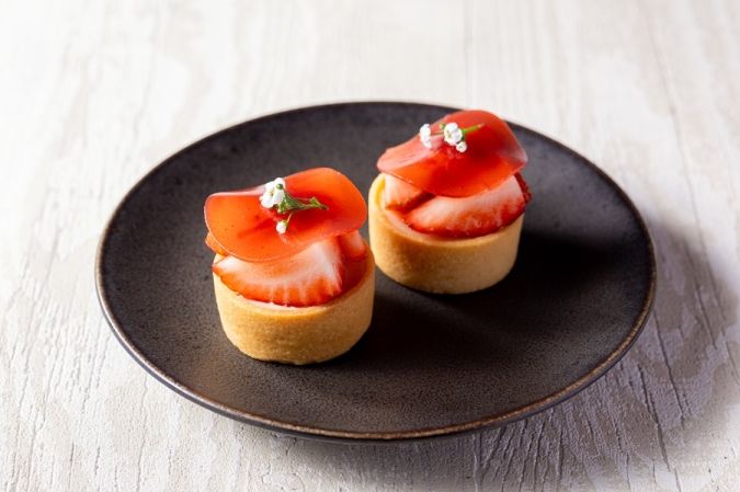 都ホテル博多 ストロベリーアフタヌーンティー いちごのタルト