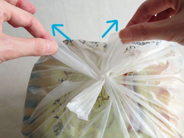 「ゴミ入れ忘れた」を解決！ガチガチに縛っても一瞬で復活→今日から取り入れたい魔法の固結びテク♡