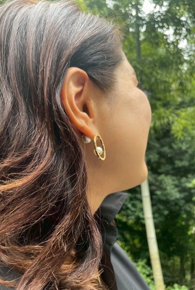 プチプラでも高見え！パール×ゴールドのピアス