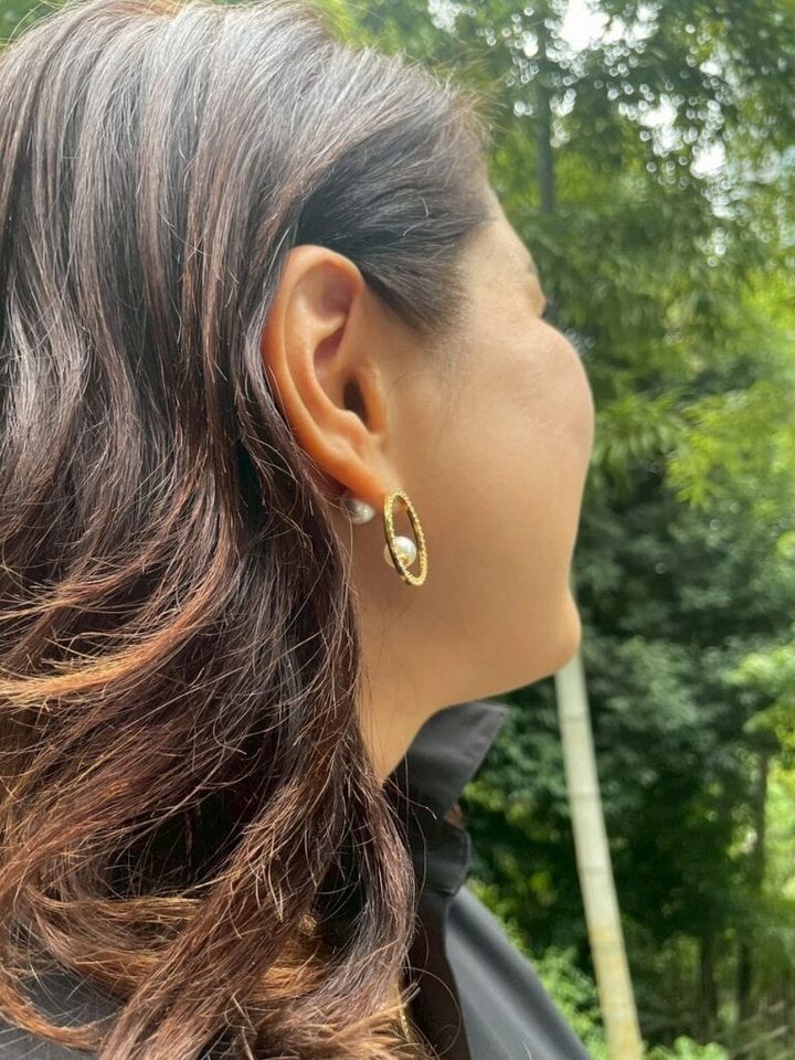 プチプラでも高見え！パール×ゴールドのピアス