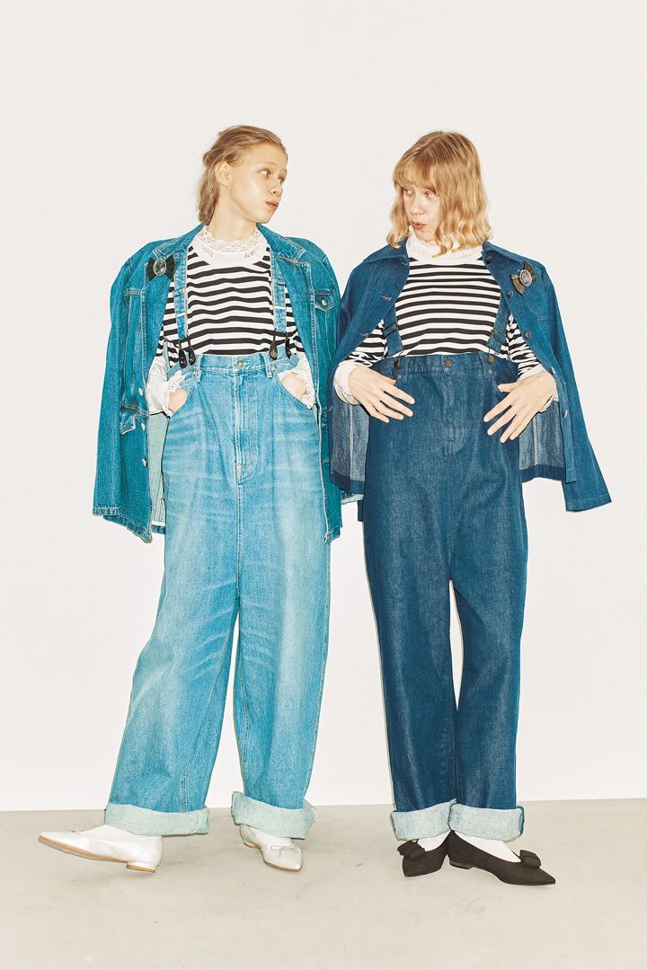 デニムをガーリに着こなしたい！センスの良い双子コーデ6選