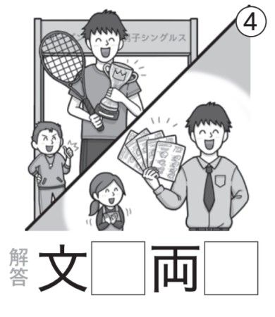 アタマの体操：イラスト漢字4