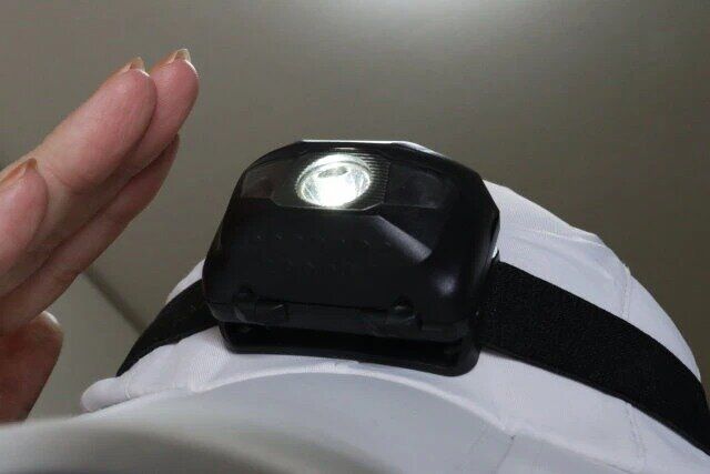 ダイソー モーションセンサー付ヘッドライト