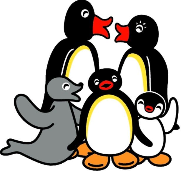 「ピングー」(前列中央)と仲間たち (C)2025 JOKER.