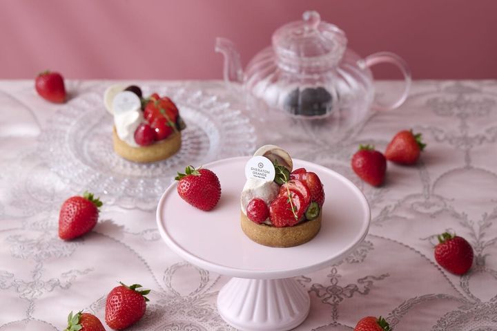 紅茶といちごのタルト