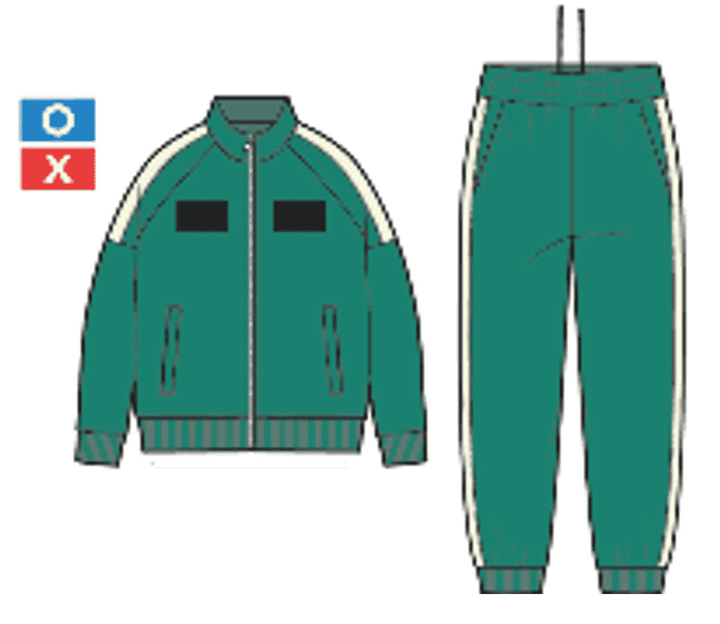 作品中でプレイヤーが着用する“緑のジャージ”