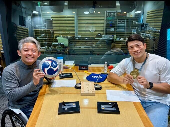 花岡伸和、湯上剛輝選手