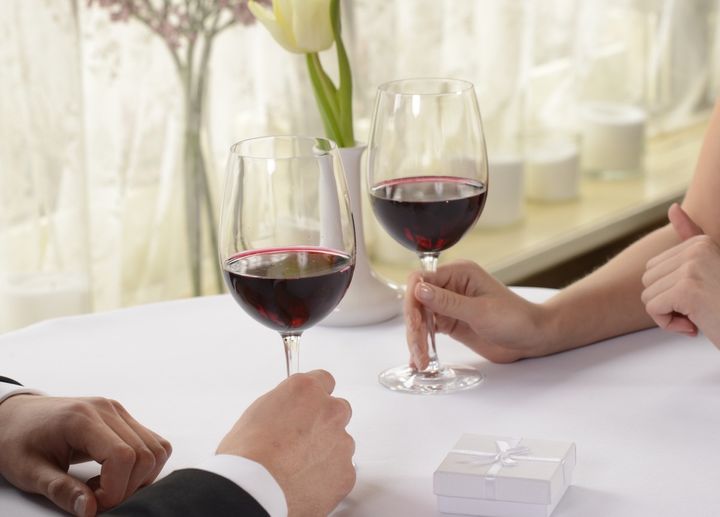 ワイングラス 赤