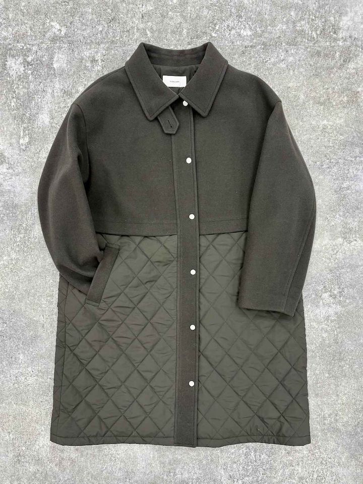 画像: ウールライク切り替えコート/499669（グレイッシュブラウン）¥13,990（グローバルワーク） 出典：グローバルワーク