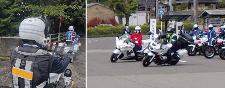 白バイ風CB1300で“防犯族”として活動守るは地域の交通安全！