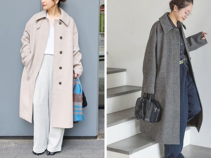 画像: 「スーパー140ビーバーステンカラーコート」各￥49,500 出典：ジャーナル スタンダード