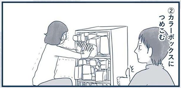 カラーボックスにつめこむ （C）ゆるりまい／KADOKAWA