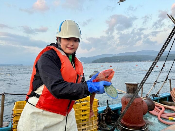 海の京都 養老漁港 定置網漁体験01