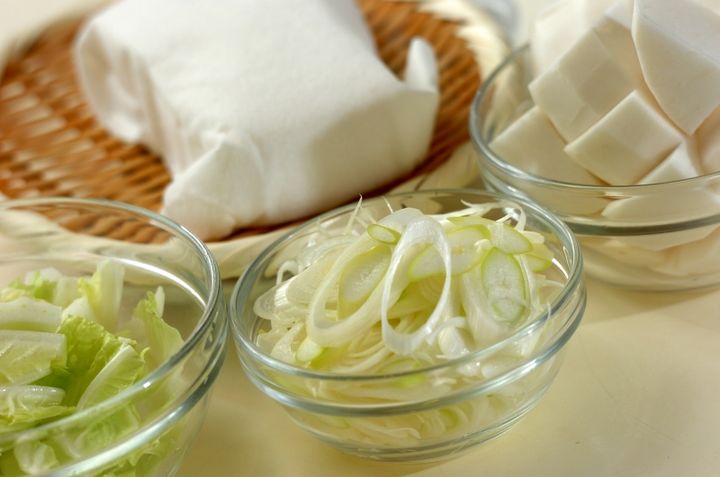 簡単豚汁の下準備1