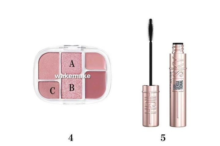 ４エレガンス スリーク フェイス N PK 107 ￥3,300／エレガンス コスメティックス ５メイベリン スカイハイ 07 ￥1,540／メイベリン ニューヨーク