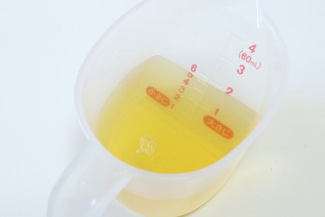 上から量れる耐熱計量カップ（60mL） 使用例