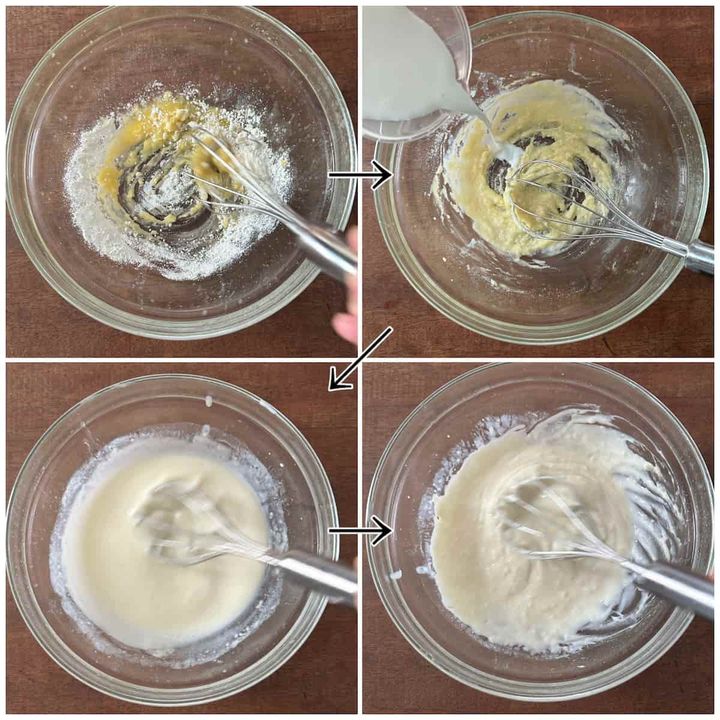 ホワイトソースの工程写真