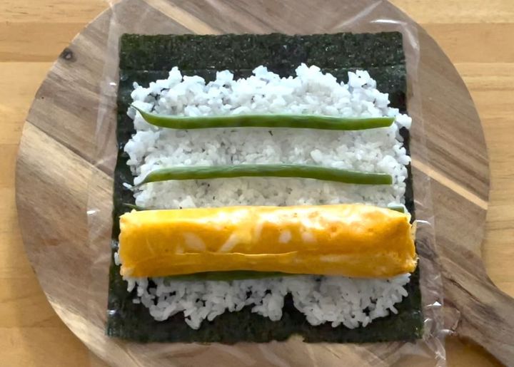 薔薇の巻き寿司