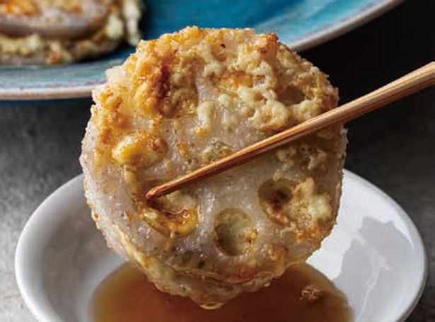 ゆずこしょう香る れんこんチーズはさみ揚げ (C)Mako／KADOKAWA