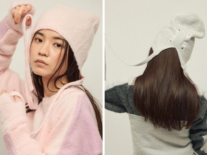 画像: 「アルパカ混 マルチウェイ ニットビーニー」各￥5,940 出典：ファーストハンド