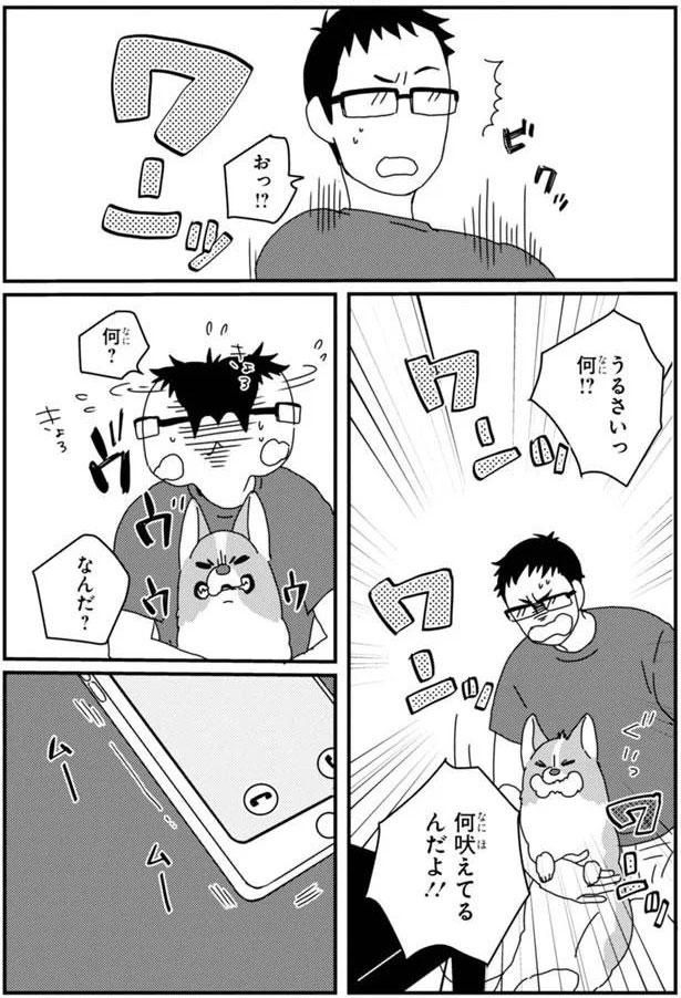 何吠えてるんだよ！！ (C)らくだ／KADOKAWA