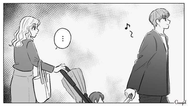 ベビーカーも荷物も妻任せ…「文句言いたい！」自分だけ快適に歩く男性の姿に腹が立った話