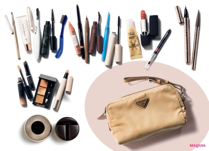 【田中みな実のポーチの中身】お直しコスメや無いと不安になるコンシーラーなど最新愛用品をお届け！