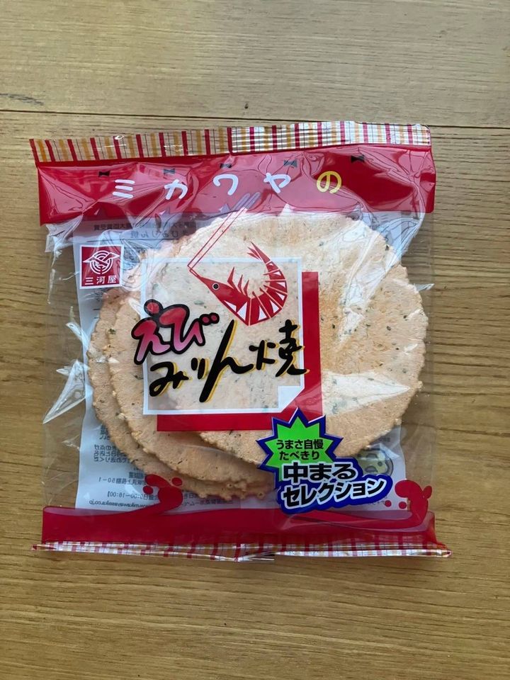 DAISO(ダイソー)：三河屋 小袋えびみりん焼 6枚