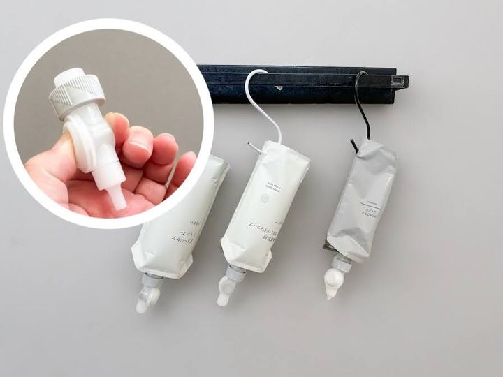 「詰替えパウチ用吊り下げノズル」1個 税込390円