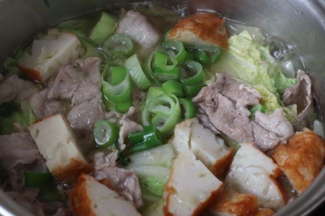 白菜と豚肉のおでん風