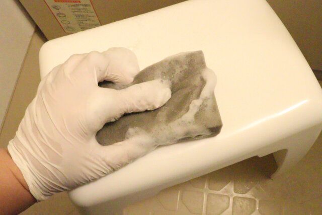 セリアの真空パックバススポンジは垢や皮脂汚れをしっかり落とせる