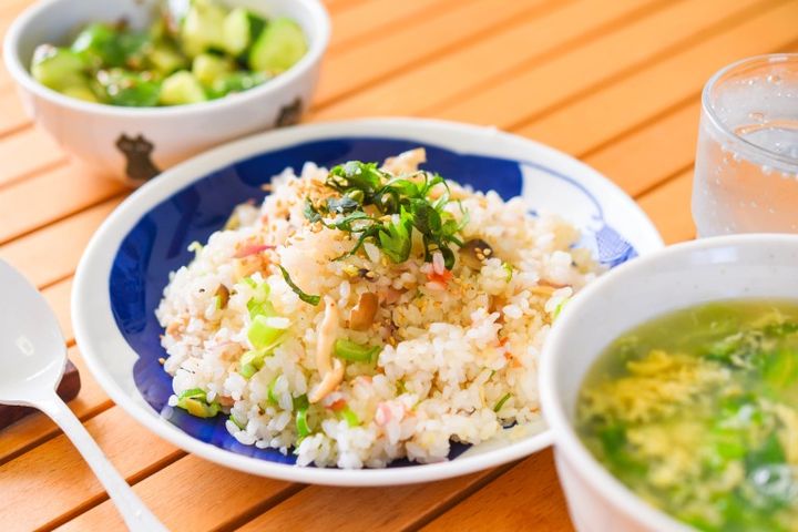 梅干しと大葉の炒飯(チャーハン)