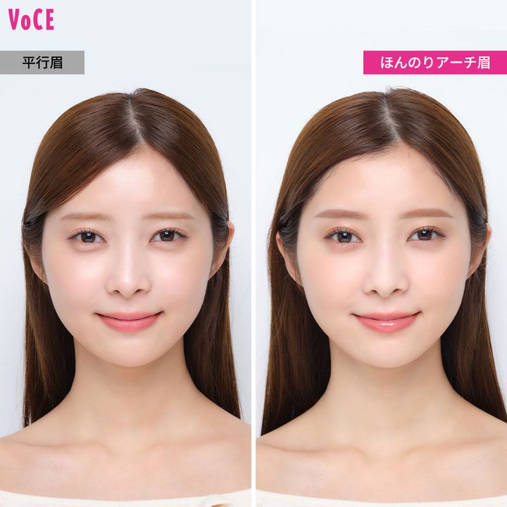 「平行眉」だけが正解じゃない！【ほんのりアーチ眉】で簡単・垢抜け＆幸せ顔に！