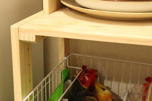 セリアカラーボックス用目隠しパーツラック