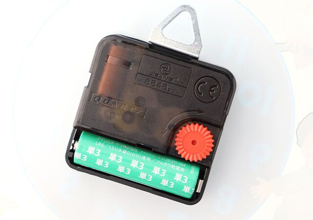 ねないこ だれだ光るアクリル時計単3形乾電池1本