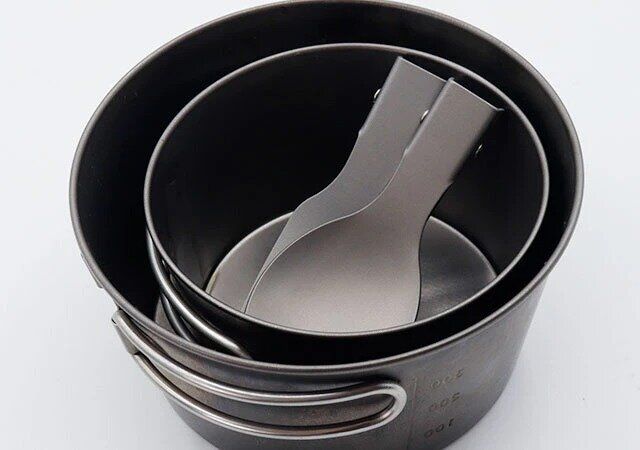 ダイソー チタン製折り畳みフォーク チタン製折り畳みスプーン