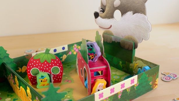 『かくれんぼ』 組み立てた公園 すごろくや