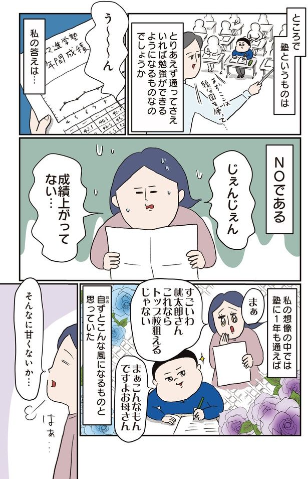 成績上がってない… (C)うえだ しろこ、西村 創／KADOKAWA