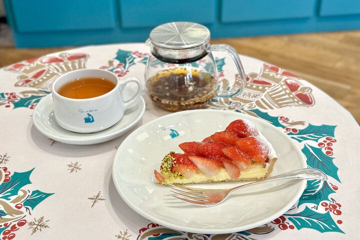 東京ドームシティの「キル フェ ボン」で、クリームたっぷりのフルーツタルトを満喫