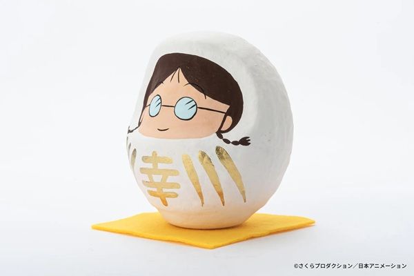 「ちびまる子ちゃん 高崎だるま」発売！高さ9cm、手作りならではの温かみある風合いに