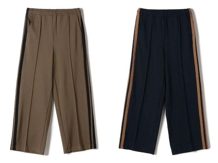 画像: 「ピンタック ジャージー ライン パンツ」各￥15,950【シップス プライマリー ネイビー レーベル】 出典：シップス