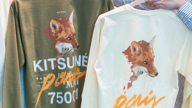 Maison Kitsuné Fukuoka 福岡店限定デザインL/S Tシャツ