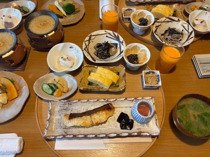 かみのやま温泉『名月荘』の朝食