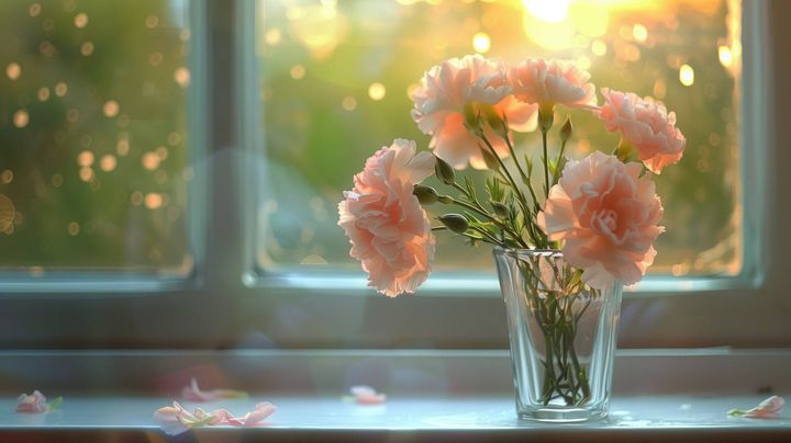 ダイニング 幸運 生花 活け花