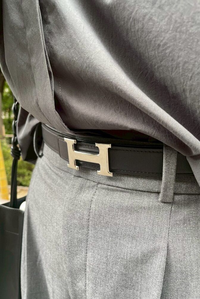 HERMESのベルトでキチンと感をプラス