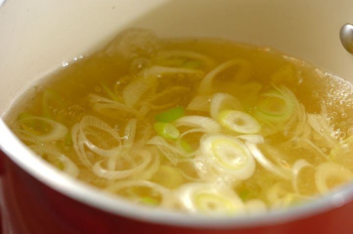 焼き豆腐のみそ汁の作り方1