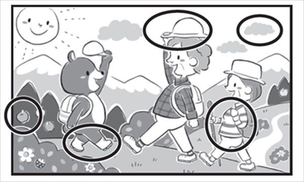 大人の脳トレ：間違い探し（答え）